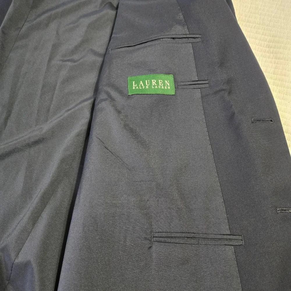 Men's LAUREN Ralph Lauren Navy Gold Button Blazer